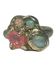 Magic Opal Cluster Ring