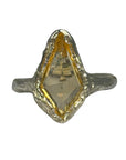 Diamond Kite Citrine ring